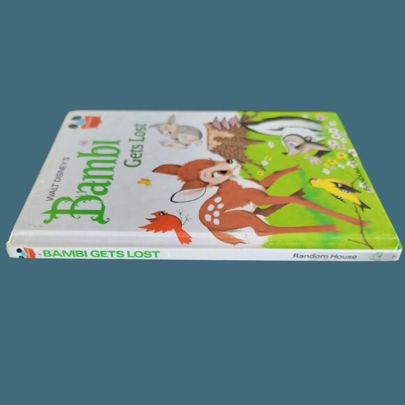 Vintage 1972 Walt Disney's "Bambi Gets Lost" Hardcover Children's Book - Picture 2 of 7